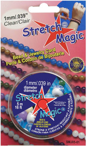Stretch Magic Elastic Beading Thread/Cord - Clear - All Sizes