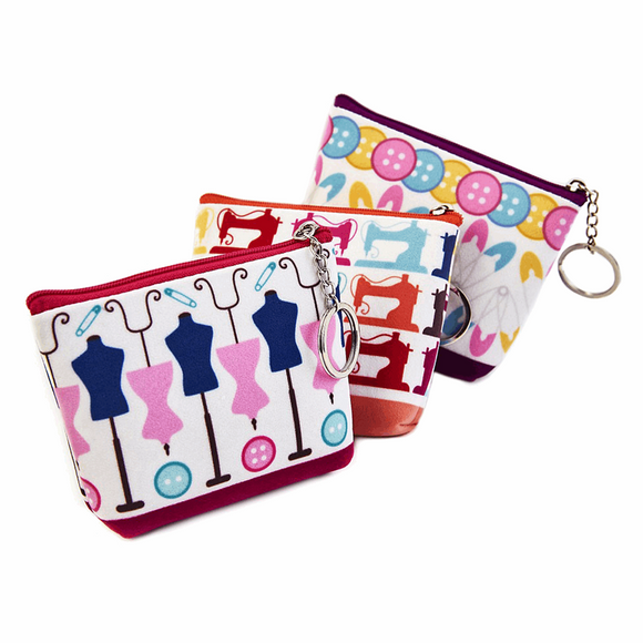Sew Easy Sewing Zipper Pouch - Soft Touch 3 Colours