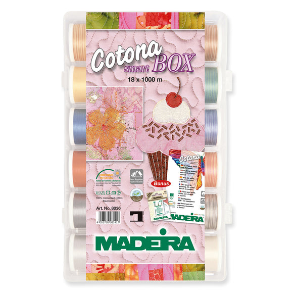 Madeira Smartbox: Cotona No.50: 18 x 1,000m: Spools