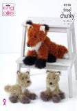 King Cole Knitting Patterns 9110 - Fox Tinsel 