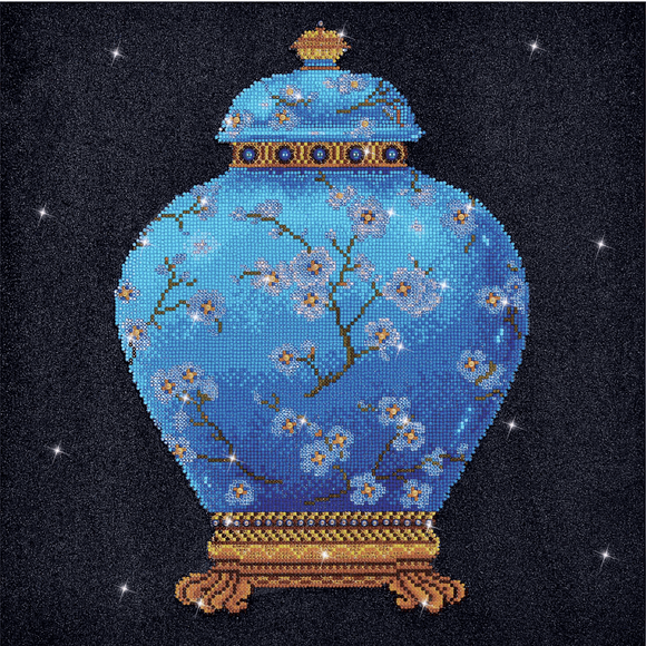 Diamond Dotz - Diamond Painting Kit - Blue Vase Design