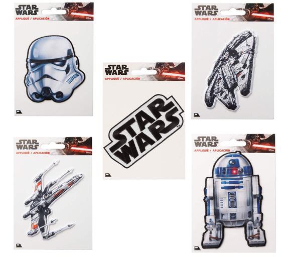 Official Disney Star Wars Iron On Appliques 