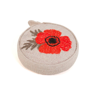 HobbyGift Tape Measure - Embroidered - Wildflowers