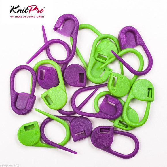 Knitpro Locking Stitch Markers Lock Ring - Pack of 30