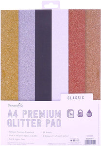 Dovecraft A4 Premium Glitter Pad 
