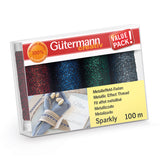 Gutermann Sewing Thread Sets: Sparkly: 4 x 100m