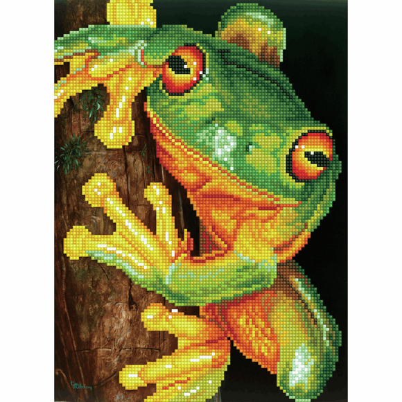 Diamond Dotz - Diamond Painting Kit - Green Tree Frog
