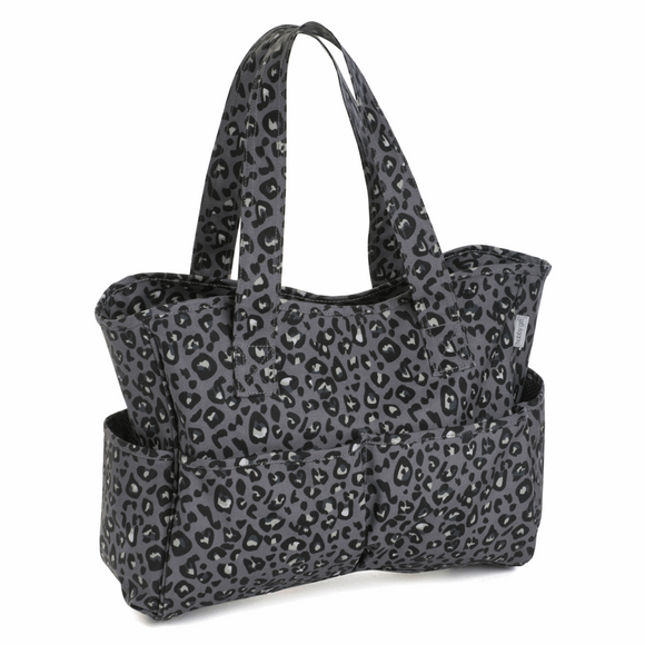 HobbyGift Craft Bag - Matt PVC - Leopard Design