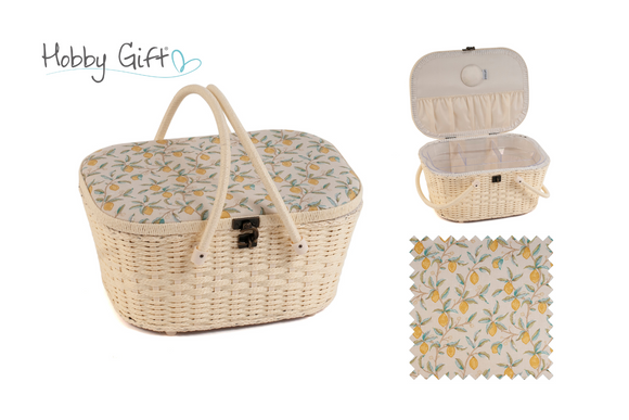 HobbyGift Sewing Box: Wicker Basket: Morris Lemons