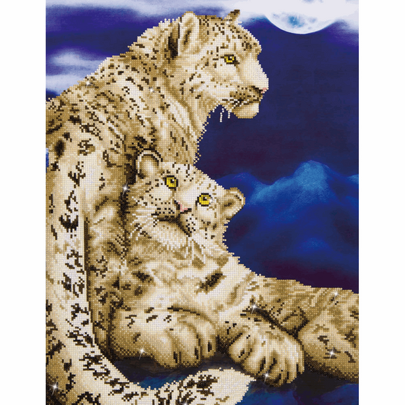 Diamond Dotz - Diamond Painting Kit - Snow Leopards