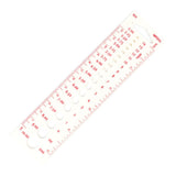 Pony Knitting Needle Gauge Ruler - Imperial / Metric / US Sizes - 12cm Ruler