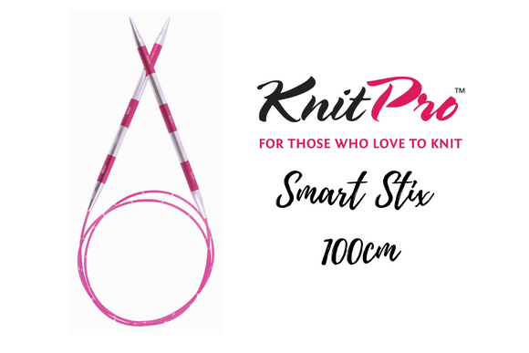KnitPro Smart Stix Fixed Circular Needle 100cm, 2mm-12mm 