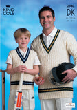 King Cole Knitting Pattern Merino Blend DK - Cricket Sweaters 2940