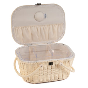 HobbyGift Sewing Box: Wicker Basket: Morris Lemons