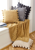 King Cole Knitting Pattern Throw & Cushion Covers - Aran 5661