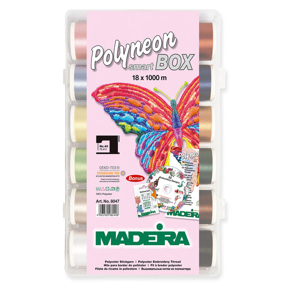 Madeira Smartbox: Polyneon No.40: 18 x 1,000m: Spools