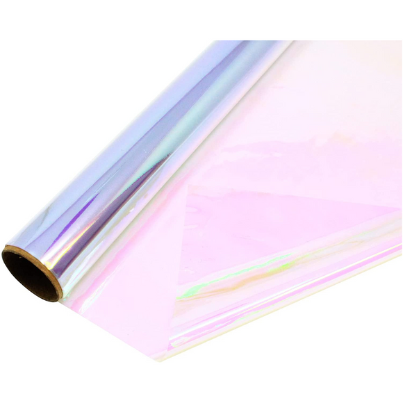70cm x 2m Iridescent Film Cellophane Gift Wrap 