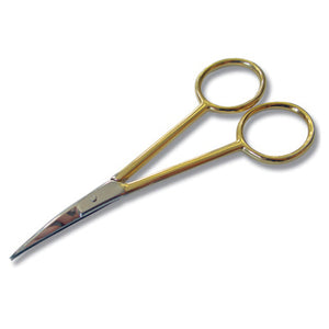 Madeira Scissors: Embroidery: Gold-Plated: Curved: 12cm/4.5in