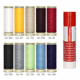 Gutermann Thread Set: Sew-All - 10 x 100m - With Textile Glue Stick