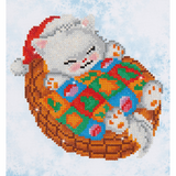 Diamond Dotz - Diamond Painting Kit - Snug Christmas Kitty