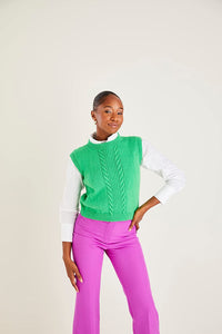 Sirdar Hayfield Bonus Double Knit Knitting Pattern - Sweater Vest 10597