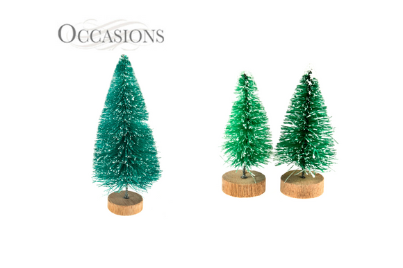 Occasions Frosted Christmas Tree Decorations - 2 Sizes Available