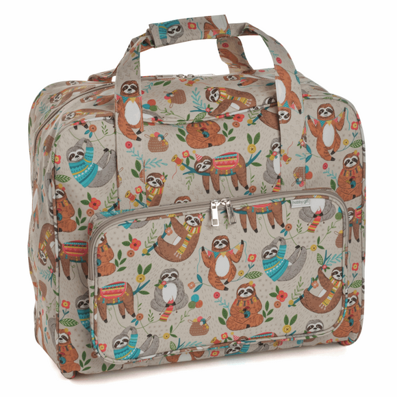 HobbyGift Sewing Machine Bag - Matt PVC: Sloth - Storage Crafts