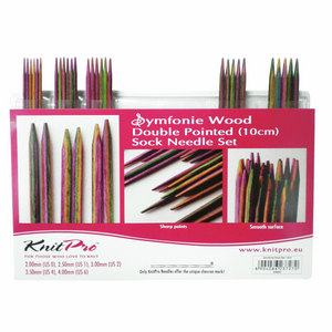 KnitPro Symfonie Wood Double Pointed Needles Set DPN 10cm / 4" 