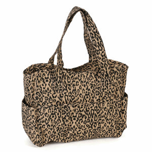 HobbyGift Knitting Craft Bag - Leopard Design