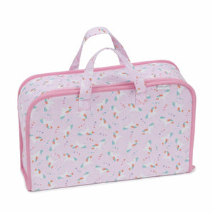 HobbyGift Project Case Storage Bag - Pink Mini Unicorns Design