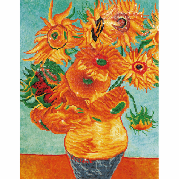 Diamond Dotz - Diamond Painting Kit - Sunflowers (Van Gogh)