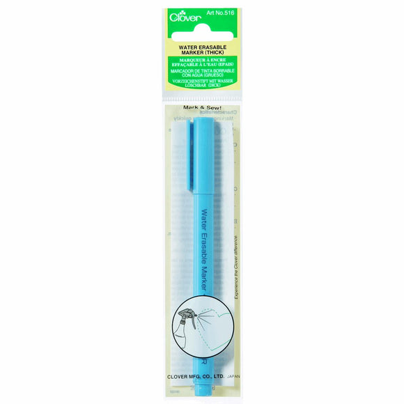 Clover Water Erasable Marker - Blue Thick