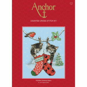 Cross Stitch Kit: Christmas Kittens