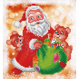 Diamond Dotz - Diamond Painting Kit - Santa and Teddies