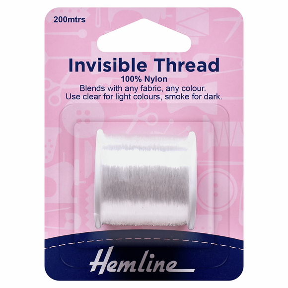 Hemline Invisible Thread: 200m: Clear
