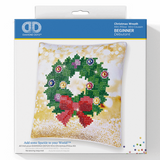 Diamond Dotz - Diamond Painting Kit - Cushion - Christmas Wreath