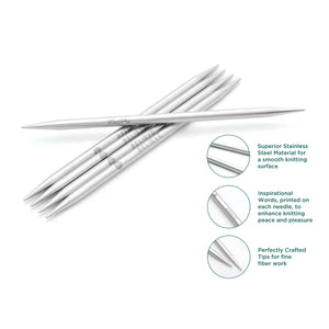 KnitPro The Mindful Collection: Knitting Pins: Double-Ended: Set of Five 15cm