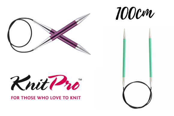 KnitPro Zing Fixed Circular Needles 100cm- Sizes 2mm-12mm