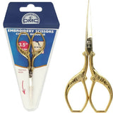 DMC Gold Plated Peacock Embroidery Scissors 3.5 " / 9cm