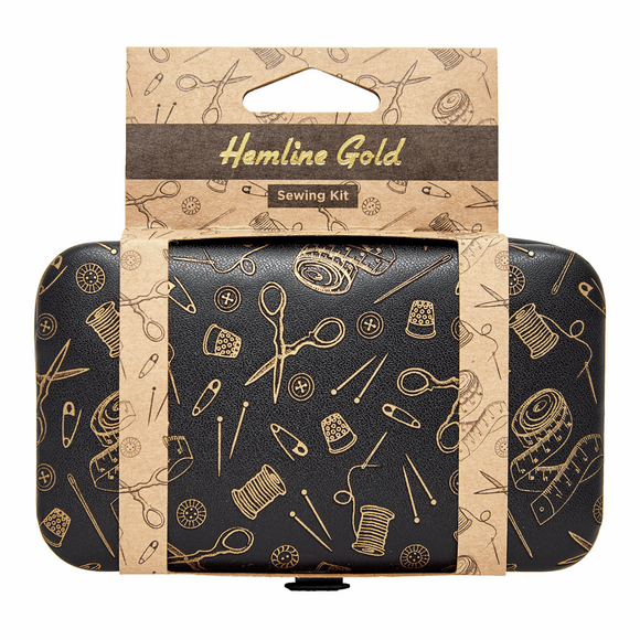 Hemline Gold Sewing Kit - Notions Print