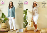 King Cole Pattern Raglan Cardigans Knitted in Linendale DK 5992