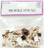 Dovecraft Mini Metallic Letter Tiles