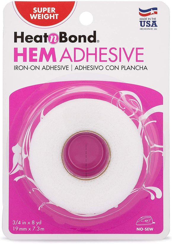 Heat n Bond Strong Iron On Hemming Tape Adhesive Web Hem No Sewing Fabric Tape