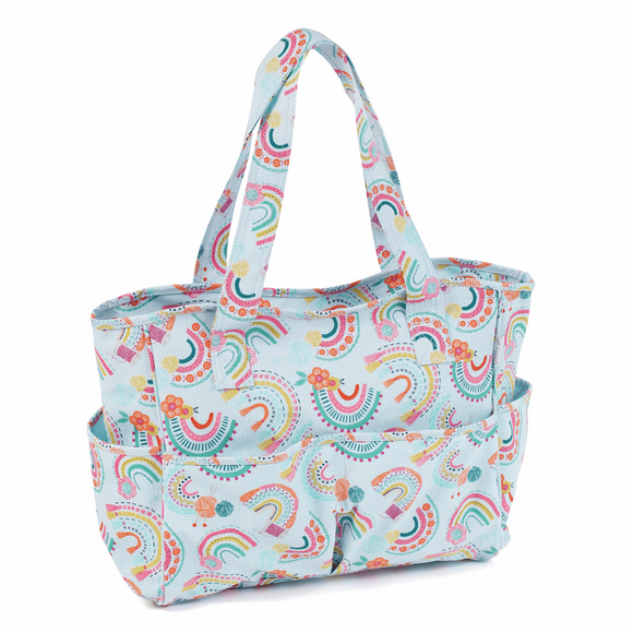 HobbyGift Craft Bag - Rainbow PVC