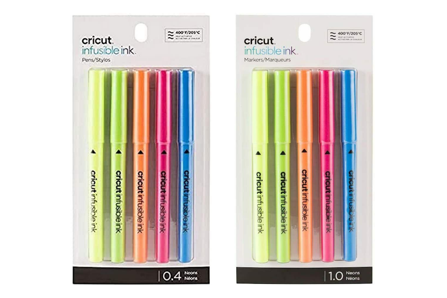 Cricut Infusible Ink Pens - Packs of 5 - 0.4mm & 1mm - Brights/Basics –  SewProCrafts Ltd