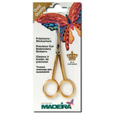 Madeira Scissors: Embroidery: Gold-Plated: Curved: 12cm/4.5in
