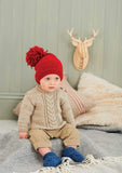 King Cole Baby Aran Knitting Patterns Book 2 - 34 Items - Jackets Booties Hats