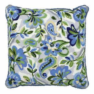 Anchor Tapestry Kit Cushion Front Paisley Floral in Blue