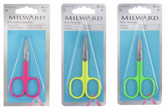 Milward Fine NEON Embroidery Scissors - 4