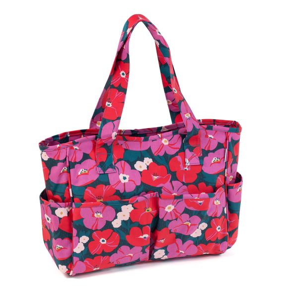 HobbyGift Craft Bag: Matt PVC: Modern Floral